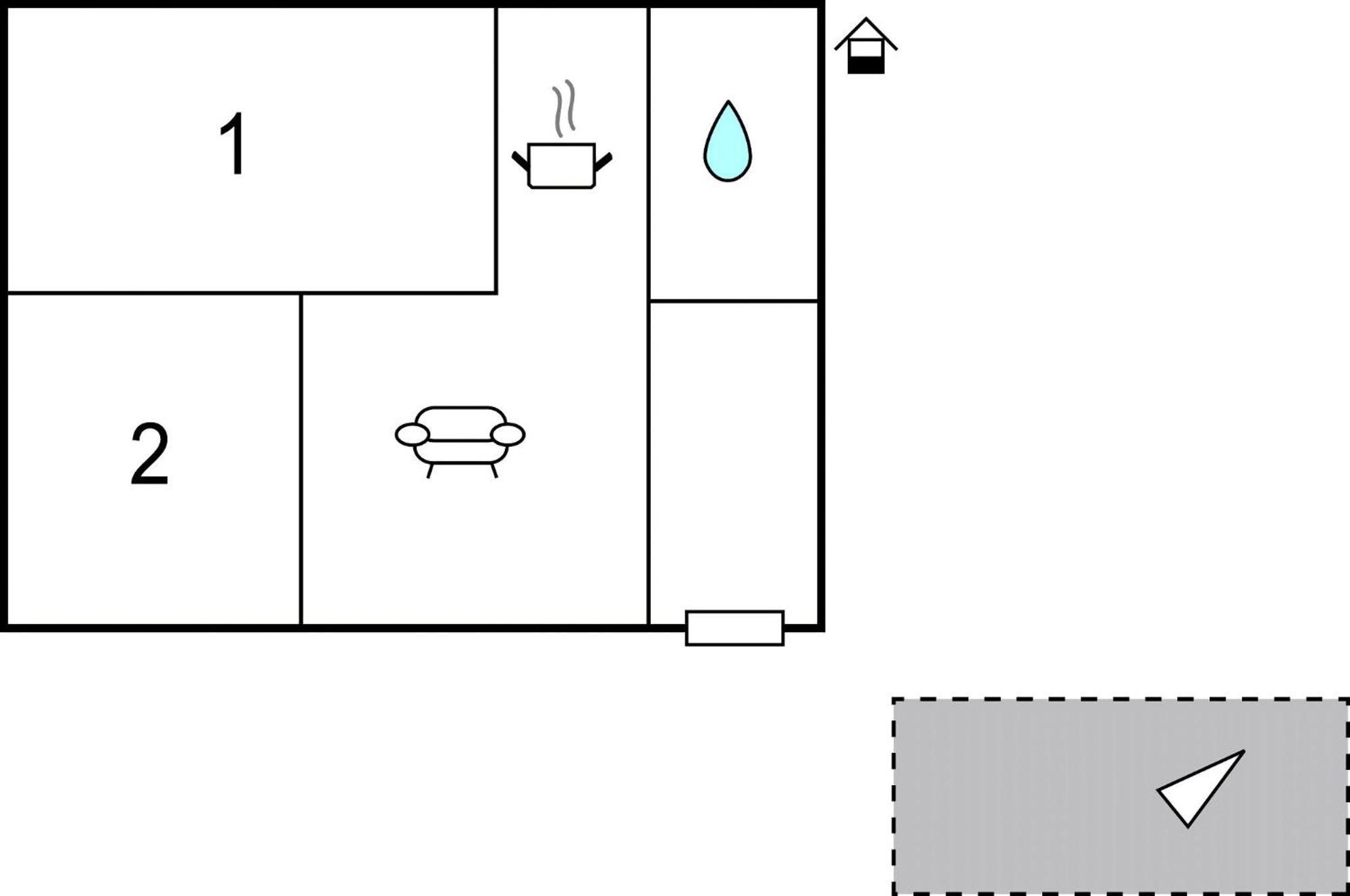 2 Bedroom Cozy Home In Bosiljevo Eksteriør bilde